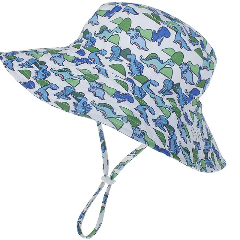 MaxNova Baby Sun Hat Toddler Summer UPF 50+ Baby Girl Bucket Hat Wide Brim Beach Hats for Baby Boys 6-12,12-24Months - Image 3